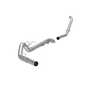 03-07 Ford F-250/350 6.0L EC/CC Armor Lite 4 Inch Turbo Back Single Side Exit No Muffler Retains Factory Catalytic Converter MBRP