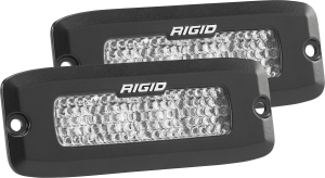 Driving Diffused Black Flush Mount Pair SR-Q Pro RIGID Industries