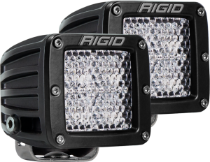 Diffused Surface Mount Black Pair D-Series Pro RIGID Industries