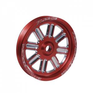 Spoke Design Cummins Dual Pump Pulley Fleece Red Fleece Performance