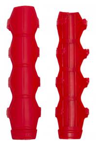 Universal Shock and Steering Stabilizer Armor Red Includes Mounting Rings Set of 4 Daystar