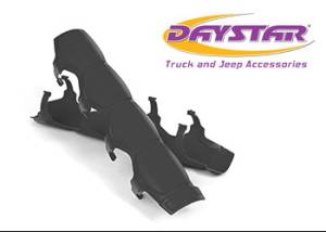 Universal Shock and Steering Stabilizer Armor Pair Black Includes Mounting Rings Daystar