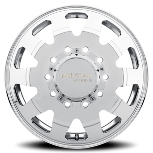 Mayhem Wheels - Mayhem Dually Wheels Challenger 8181 PO 22x8.25 Front Dually Polished 169 Off Set 10 Lug 11.28 BSM 170.1 Bore Cast Aluminum - Image 2