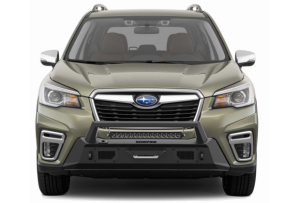 Scorpion Extreme Products - Forrester Front Winch Bumper Tactical Center Mount w/LED Single Row Light Bar 19-21 Subaru Forrester Scorpion Extreme