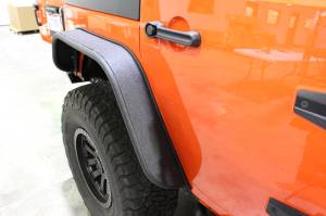 Fishbone Offroad - Jeep JK Tube Fenders 07-18 Wrangler JK Front/Rear Set Of 4 Aluminum Black Textured Powdercoat Fishbone Offroad - Image 4