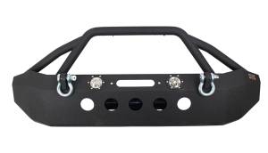 Fishbone Offroad - Jeep JK Front Winch Bumper W/LEDs Full Width 07-18 Wranger JK Black Texured Powercoated Fishbone Offroad - Image 5