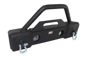 Fishbone Offroad - Jeep JK Stubby Bumper W/Tube Guard 07-18 Wranger JK Black Texured Powercoated Fishbone Offroad - Image 5