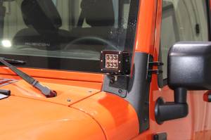 Fishbone Offroad - Jeep JK Windshield Light Bracket 07-18 Wrangler JK Fishbone Offroad - Image 3