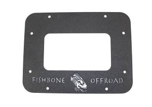 Fishbone Offroad - Jeep JK Tailgate Plate 07-18 Wrangler JK Aluminum Black Textured Powercoat Fishbone Offroad - Image 3