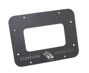 Fishbone Offroad - Jeep JK Tailgate Plate 07-18 Wrangler JK Aluminum Black Textured Powercoat Fishbone Offroad - Image 4