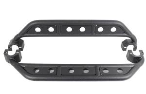 Jeep Wrangler Side Steps 07-18 Wrangler JK 4 Door Steel Black Textured Powdercoat Fishbone Offroad