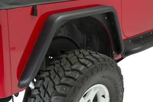 Fishbone Offroad - Jeep TJ Tube Fenders Rear 3 Inch Flare 97-06 Wrangler TJ Steel Black Textured Powdercoat Fishbone Offroad - Image 2