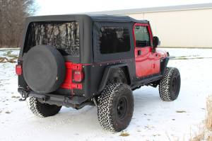 Fishbone Offroad - Jeep TJ Tube Fender Set Of 4 Front and Rear 97-06 Wrangler TJ Steel Black Textured Powdercoat Fishbone Offroad - Image 2