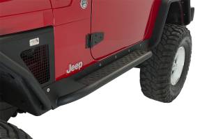 Fishbone Offroad - Jeep TJ Rock Slider W/Tube Step 97-06 Wrangler TJ Steel Black Textured Powdercoat  Fishbone Offroad - Image 3