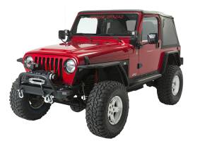 Fishbone Offroad - Jeep TJ Front Bumper W/Winch Guard 97-06 Wrangler TJ Rubicon and Unlimited Steel Black Textured Powdercoat Piranha Series Fishbone Offroad - Image 6