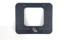 Fishbone Offroad - Jeep TJ Tailgate Plate 97-06 Wrangler TJ Black Textured Powercoat Aluminum BackSide Series Fishbone Offroad - Image 3