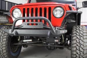 Jeep TJ Steering Box Skid Plate 97-06 Wrangler TJ Black Textured Powdercoat Fishbone Offroad