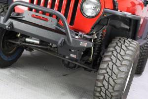 Fishbone Offroad - Jeep TJ Steering Box Skid Plate 97-06 Wrangler TJ Black Textured Powdercoat Fishbone Offroad - Image 2