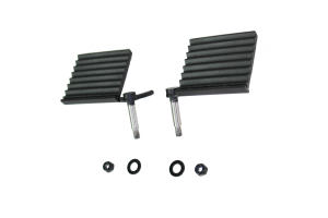 Fishbone Offroad - Jeep Foot Peg Set 76-06 CJ YJ TJ Wrangler Gloss Black Fishbone Offroad - Image 2