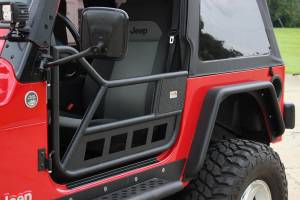 Fishbone Offroad - Jeep TJ Front Tube Doors 97-06 Wrangler TJ Black Textured Powdercoat Steel Fishbone Offroad - Image 5