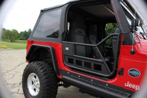 Fishbone Offroad - Jeep TJ Front Tube Doors 97-06 Wrangler TJ Black Textured Powdercoat Steel Fishbone Offroad - Image 7