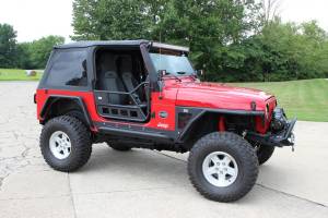 Fishbone Offroad - Jeep TJ Front Tube Doors 97-06 Wrangler TJ Black Textured Powdercoat Steel Fishbone Offroad - Image 9