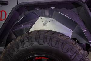 Fishbone Offroad - Jeep JL Inner Fenders For 18-Current Wrangler JL Rear Pair Aluminum Raw Fishbone Offroad - Image 6