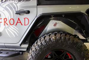 Fishbone Offroad - Jeep JL Inner Fenders For 18-Current Wrangler JL Rear Pair Aluminum Raw Fishbone Offroad - Image 9