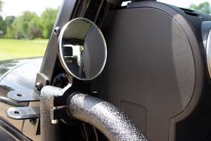 Fishbone Offroad - Tube Door Mirror Billet Aluminum Black Powdercoat Fishbone Offroad - Image 4