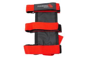 Fire Extinguisher Holder for Padded Roll Bar Red Fishbone Offroad