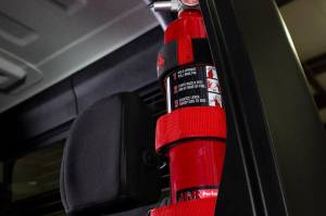 Fishbone Offroad - Fire Extinguisher Holder for Padded Roll Bar Red Fishbone Offroad - Image 6