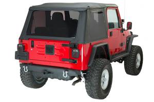 Fishbone Offroad - Jeep YJ/TJ Rear Bumper with Receiver For 87-06 YJ Wrangler TJ Wrangler Fishbone Offroad - Image 3