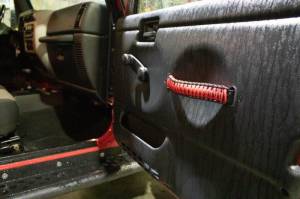 Fishbone Offroad - Wrangler Paracord Door Handles Black/Red for 97-06 Jeep Wrangler Fishbone - Image 5