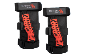 Fishbone Offroad - Paracord Grab Handles w/Three Straps Red Fishbone Offroad - Image 1