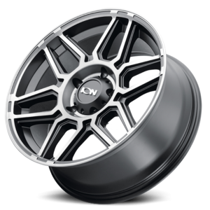 ION Wheels - Cast Aluminum Wheels 146 MB 17x9 Machined Dark Tint Matte Black 6 On 139.7 Bolt Pattern 0 Offset ION Wheels - Image 2