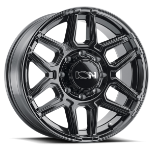 Cast Aluminum Wheels 146 GB 17x9 Gloss Black 6 On 139.7 Bolt Pattern 0 Offset ION Wheels