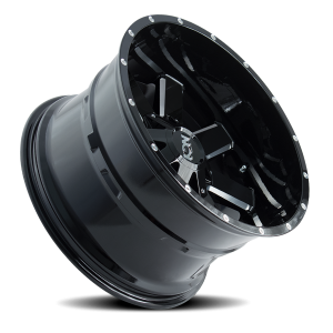 ION Wheels - Cast Aluminum Wheels 141 GB 20x12 Milled Spokes Gloss Black 8 On 180 Bolt Pattern -44 Offset ION Wheels - Image 2