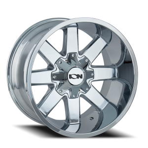 Cast Aluminum Wheels 141 CH 20x12 Chrome 8 On 180 Bolt Pattern -44 Offset ION Wheels