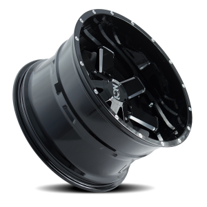 ION Wheels - Cast Aluminum Wheels 141 GB 20x9 Milled Spokes Gloss Black 8 On 180 Bolt Pattern 18 Offset ION Wheels - Image 2