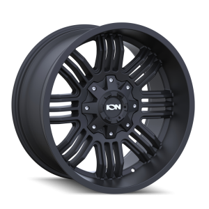 Cast Aluminum Wheels 144 MB 20x10 Matte Black 8 On 165.1 Bolt Pattern -19 Offset ION Wheels