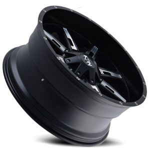 ION Wheels - Cast Aluminum Wheels 184 SB 20x9 Milled Spokes Satin Black 8 On 180 Bolt Pattern 0 Offset ION Wheels - Image 2