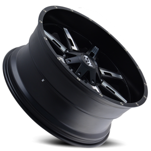 ION Wheels - Cast Aluminum Wheels 184 SB 20x9 Milled Spokes Satin Black 8 On 180 Bolt Pattern 0 Offset ION Wheels - Image 2