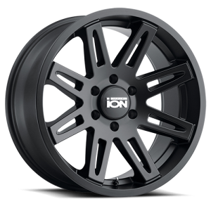 Cast Aluminum Wheels 142 MB 20x9 Matte Black 8 On 165.1 Bolt Pattern 0 Offset ION Wheels