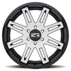 ION Wheels - Cast Aluminum Wheels 142 BK 20x9 Machined Spokes Black 8 On 165.1 Bolt Pattern 18 Offset ION Wheels - Image 3