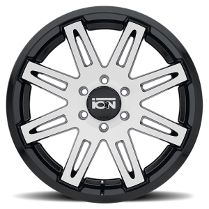 ION Wheels - Cast Aluminum Wheels 142 BK 20x9 Machined Spokes Black 8 On 165.1 Bolt Pattern 0 Offset ION Wheels - Image 3