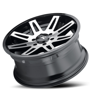 ION Wheels - Cast Aluminum Wheels 142 BK 20x9 Machined Spokes Black 8 On 170 Bolt Pattern 0 Offset ION Wheels - Image 2