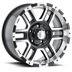 Cast Aluminum Wheels 179 BK 20x9 Machined Face Black 5 On 139.7 Bolt Pattern 12 Offset ION Wheels