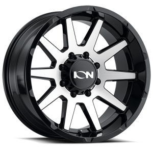 Cast Aluminum Wheels 143 GBM 20x10 Machined Face Gloss Black 8 On 165.1 Bolt Pattern -19 Offset ION Wheels