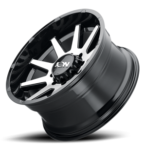 ION Wheels - Cast Aluminum Wheels 143 GBM 20x10 Machined Face Gloss Black 8 On 165.1 Bolt Pattern -19 Offset ION Wheels - Image 2