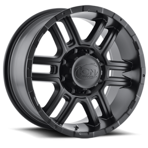 Cast Aluminum Wheels 179 MB 18x9 Matte Black 8 On 165.1 Bolt Pattern 12 Offset ION Wheels